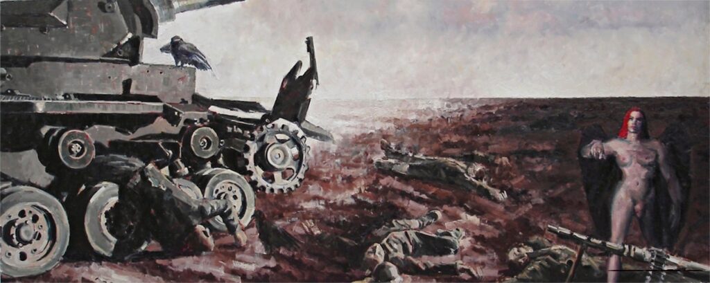 MASTER OF THE WORLD Août 2002, Brașov, Roumanie Huile sur toile | 200×500 cm