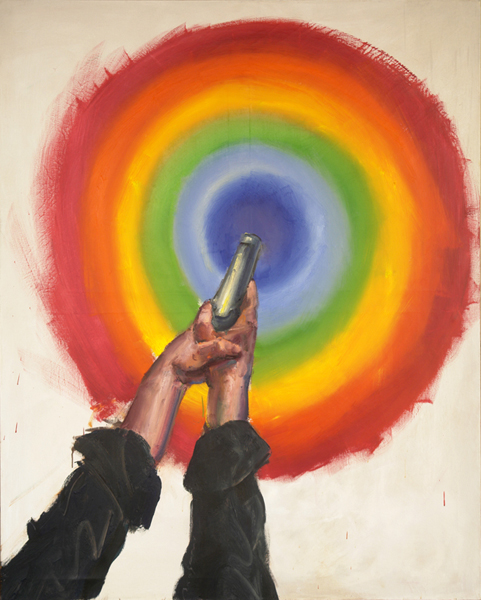 DON'T SHUT THE RAINBOW Janvier 2009, Paris Huile sur toile | 162×130 cm