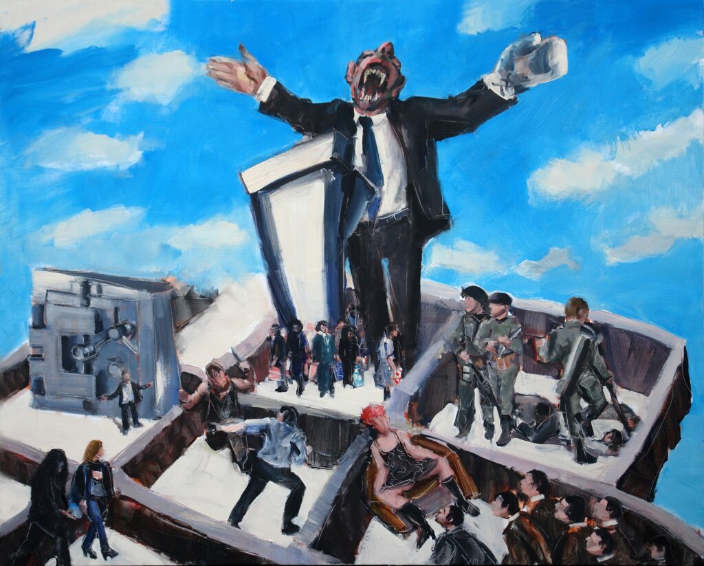 LA VOIX DU PEUPLE Juillet 2017, Paris Huile sur toile | 130×162 cm