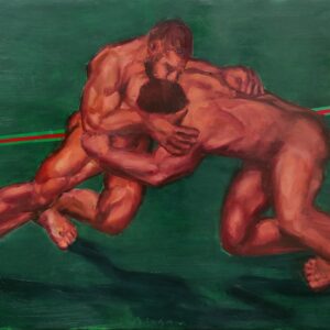 THE RED LINE- oil on canvas | 200×250 cm