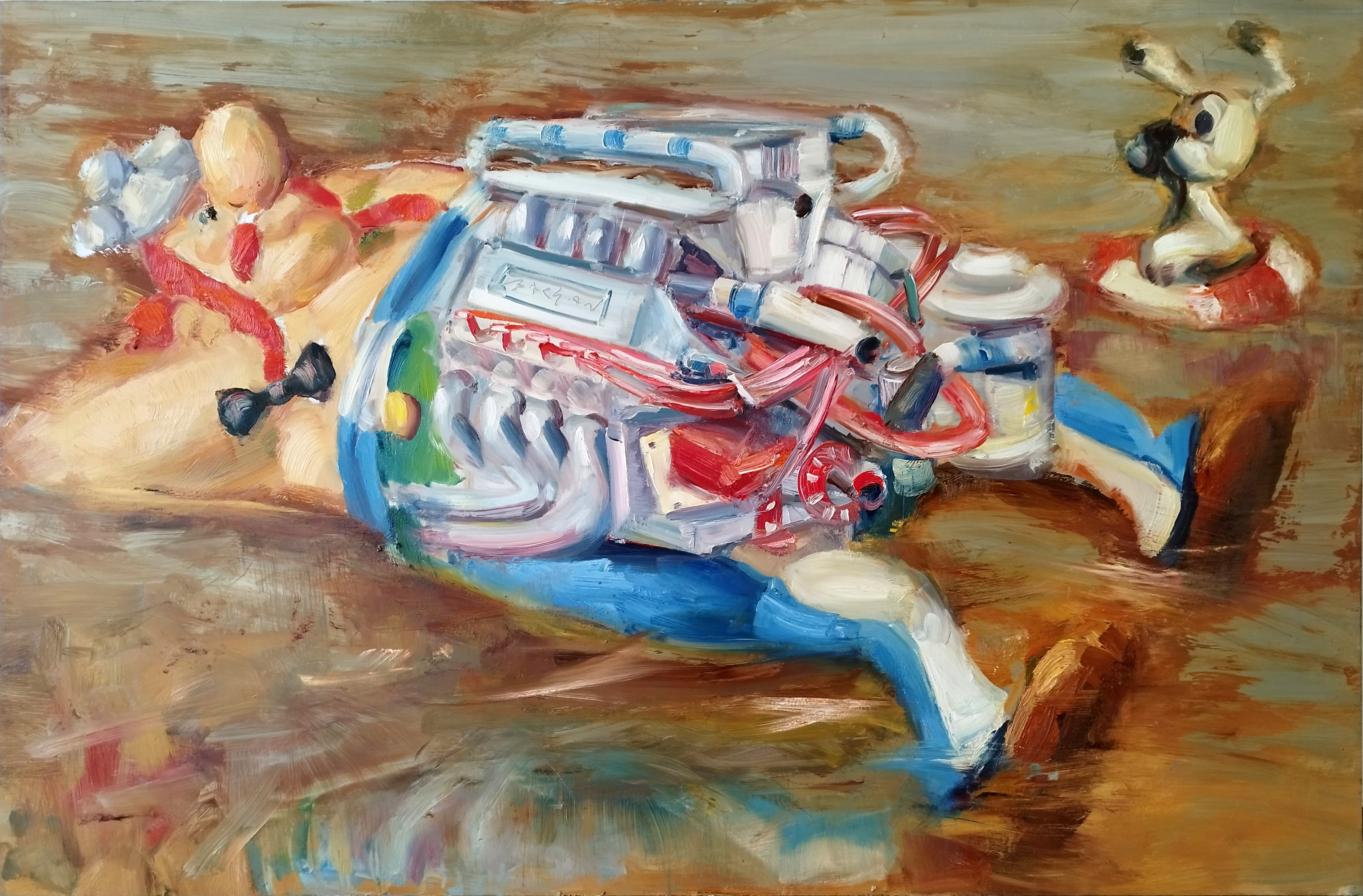 THE MAGIC POTION - oil on aluminium | 100×150 cm