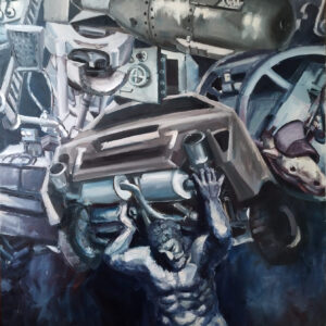 ME, GOD OF THE EARTH - oil on canvas | 300×200 cm