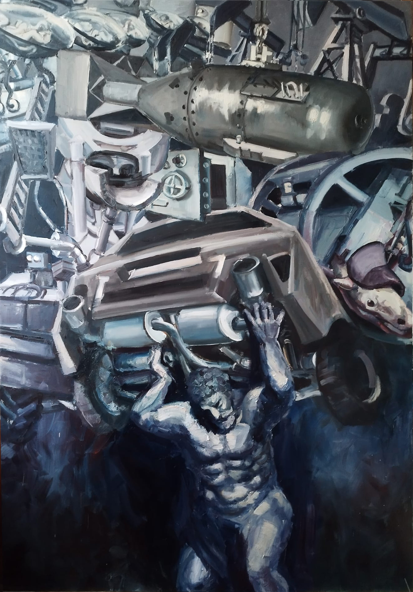 ME, GOD OF THE EARTH - oil on canvas | 300×200 cm