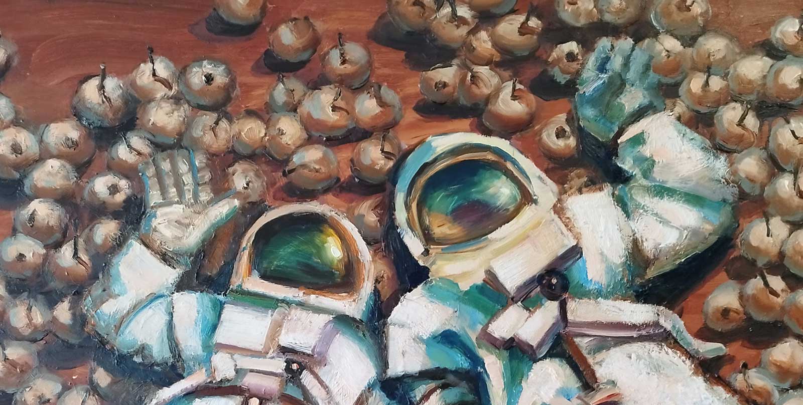 ADAM ET ÈVE SUR MARS - oil on aluminium | 170×160 cm - Image 8