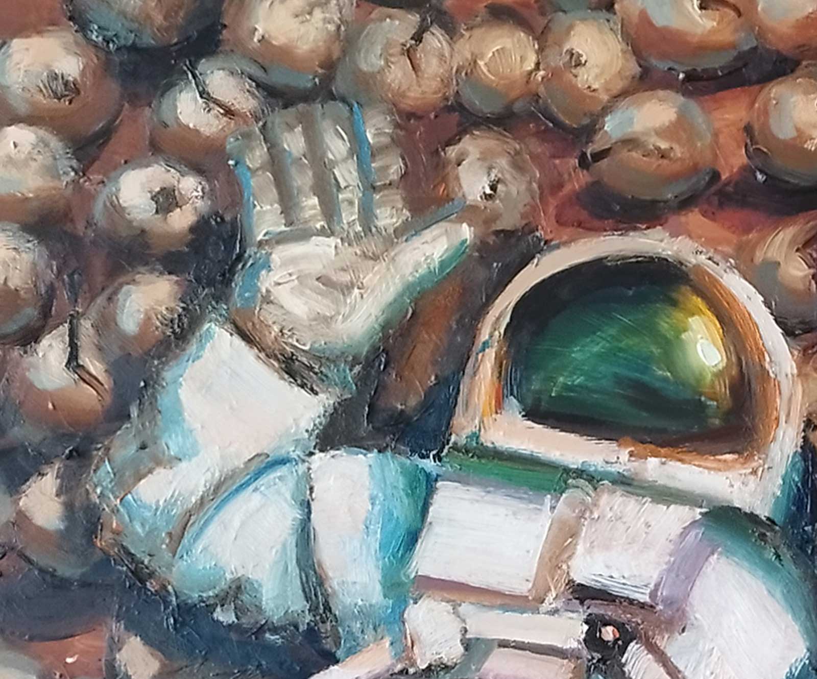 ADAM ET ÈVE SUR MARS - oil on aluminium | 170×160 cm - Image 4