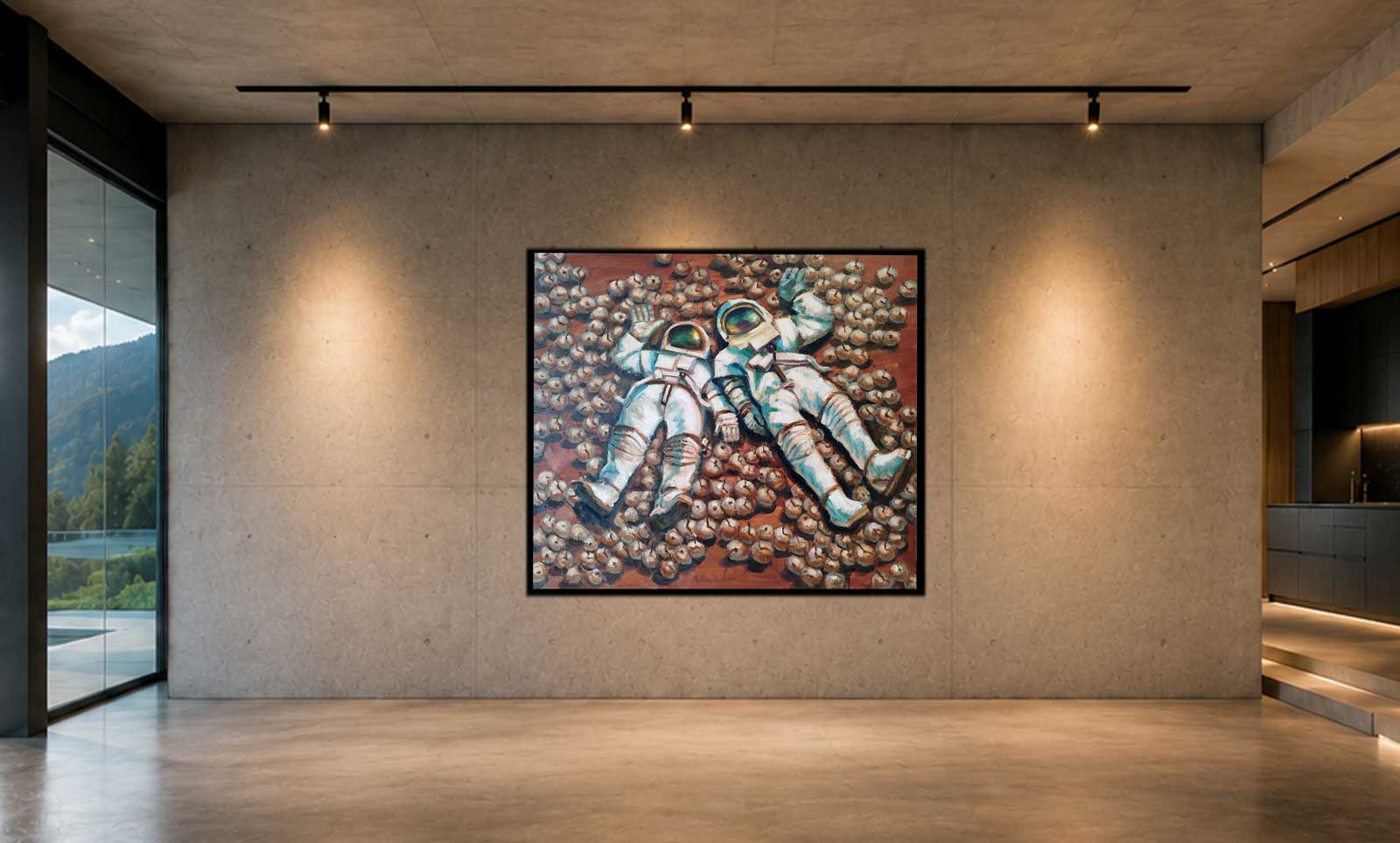 ADAM ET ÈVE SUR MARS - oil on aluminium | 170×160 cm - Image 10