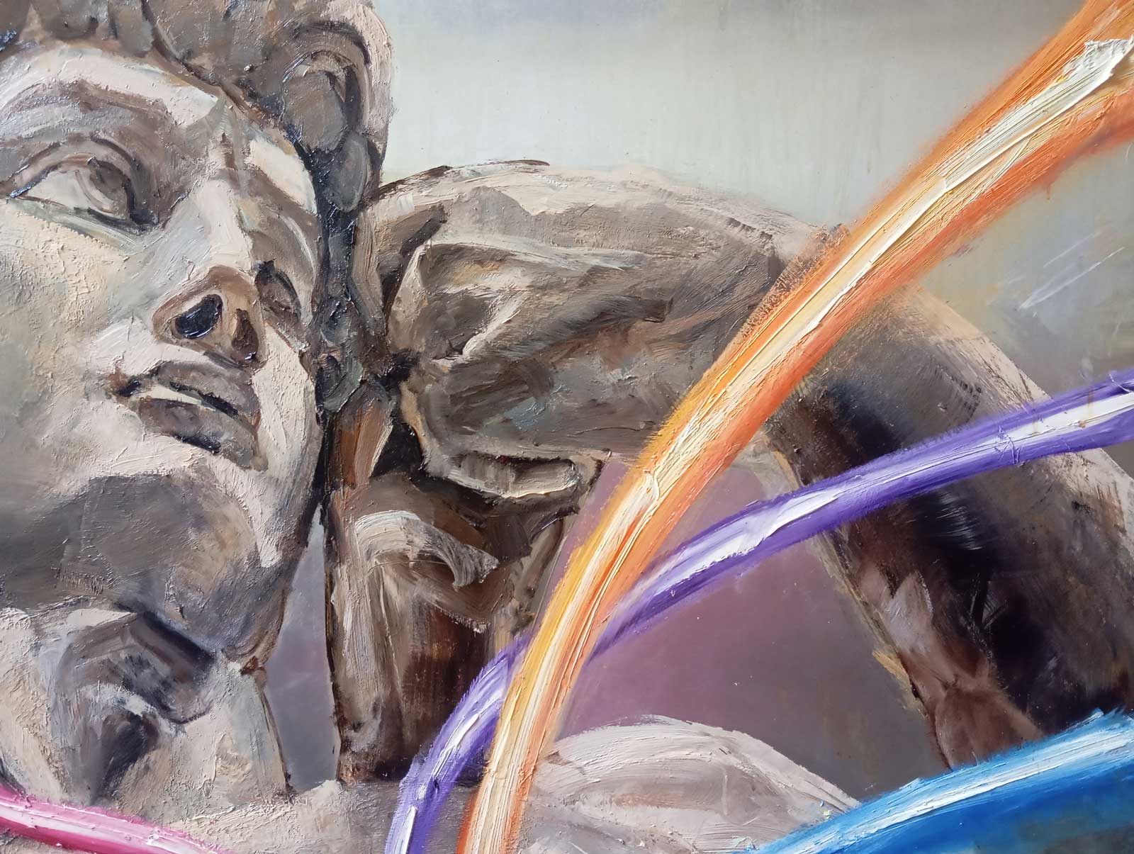 LE CŒUR DE MICHEL-ANGE - oil on aluminium | 200×200 cm - Image 12