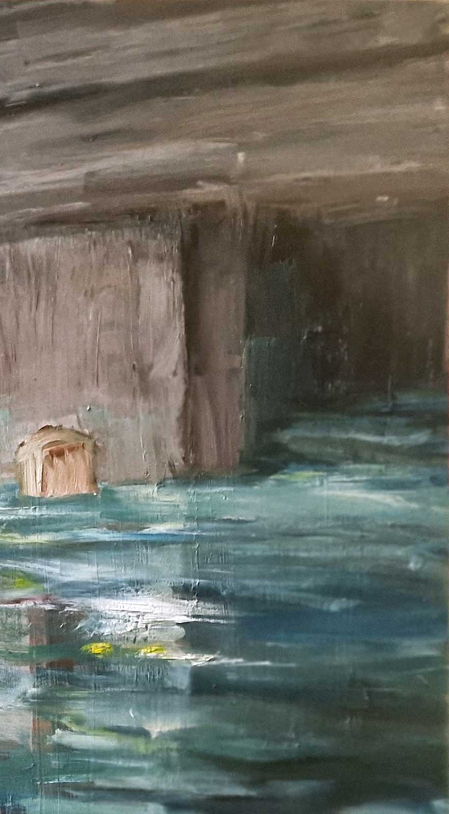 PARI INTERVALLO EN GRISES TEMPÉRÉS - oil on panel en Aluminium | 200×200 cm - Image 6