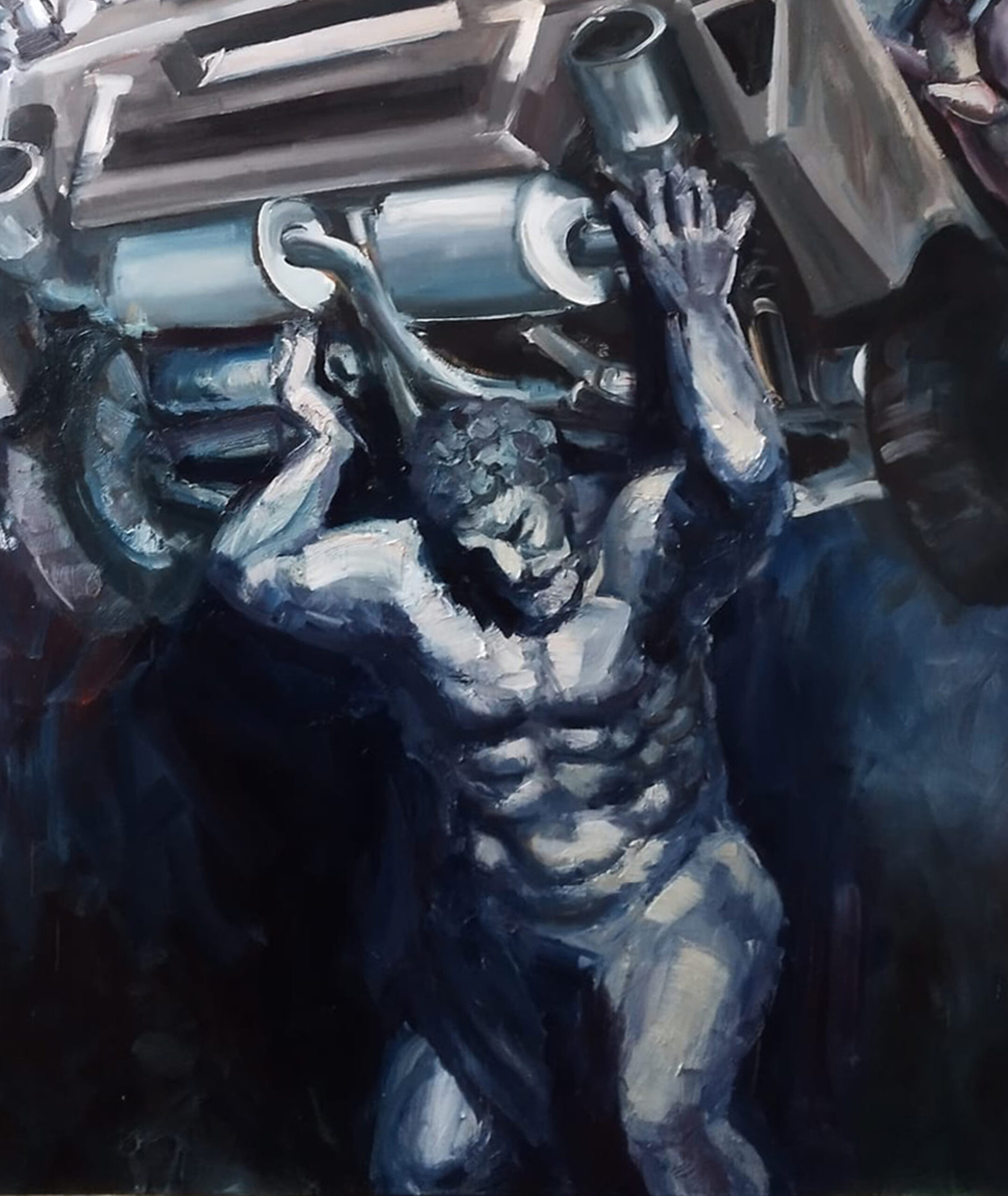 ME, GOD OF THE EARTH - oil on canvas | 300×200 cm - Image 7
