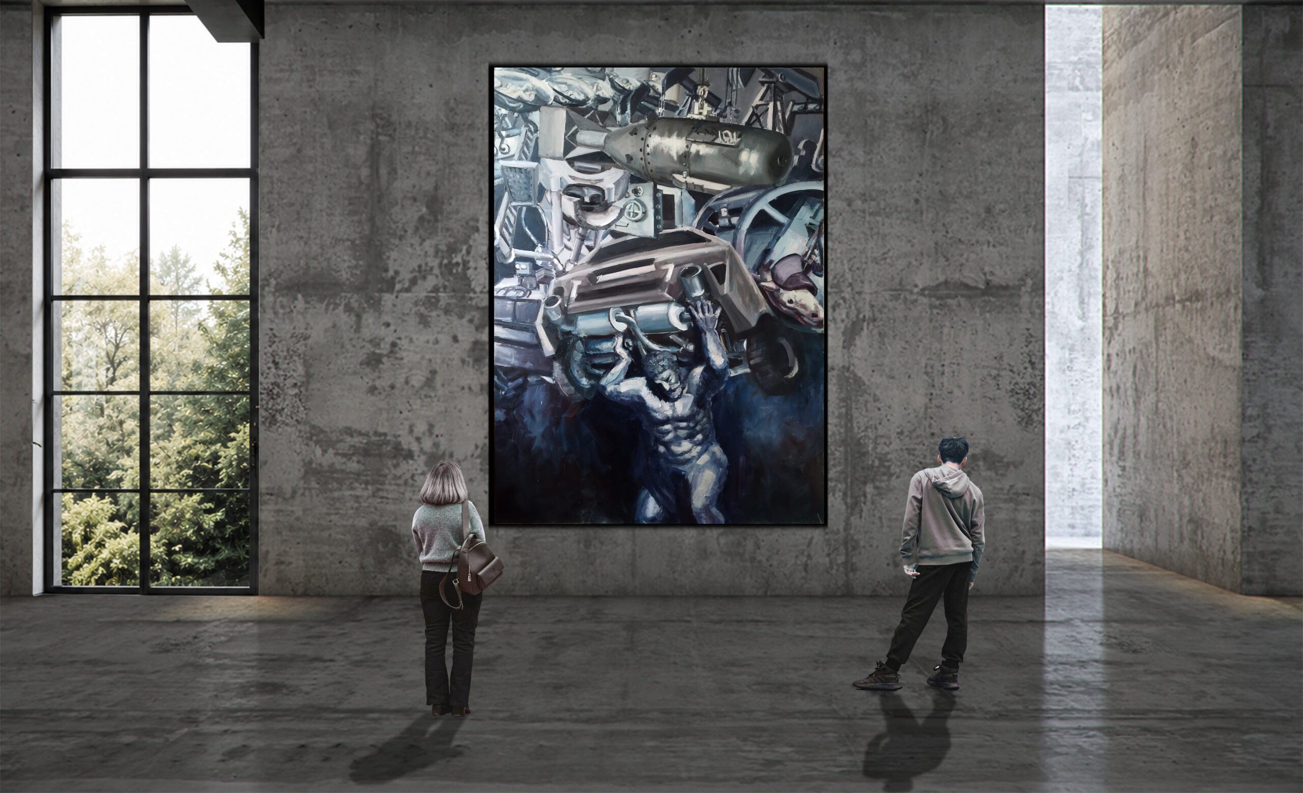 ME, GOD OF THE EARTH - oil on canvas | 300×200 cm - Image 4