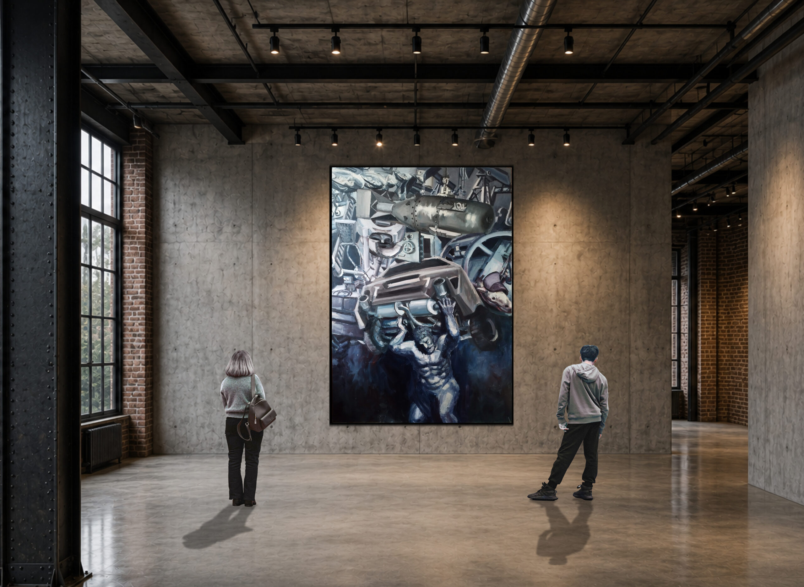 ME, GOD OF THE EARTH - oil on canvas | 300×200 cm - Image 3
