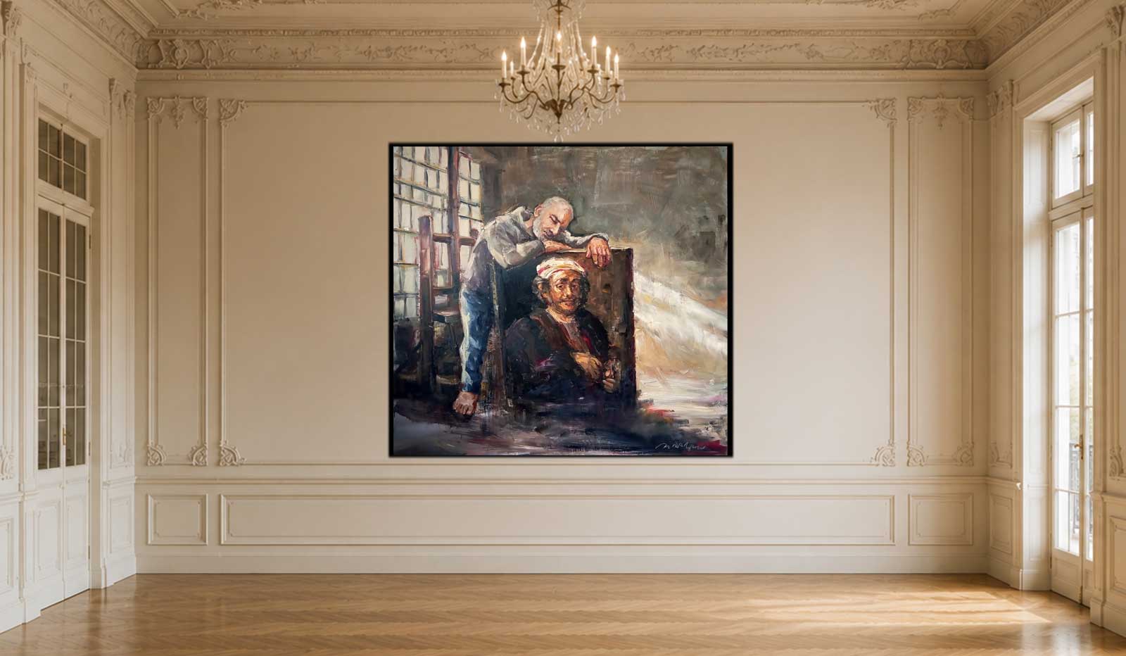 RENDEZ-VOUS - oil on aluminium | 200×200 cm - Image 11