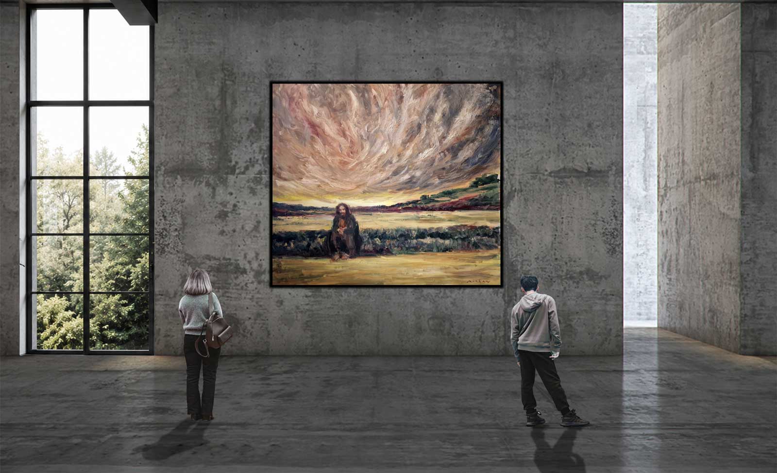 SOLEDAD- oil on aluminium | 200×200 cm - Image 10