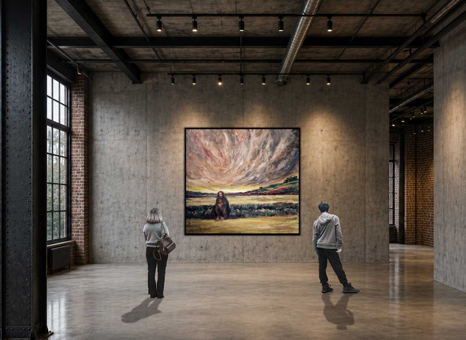 SOLEDAD- oil on aluminium | 200×200 cm - Image 8