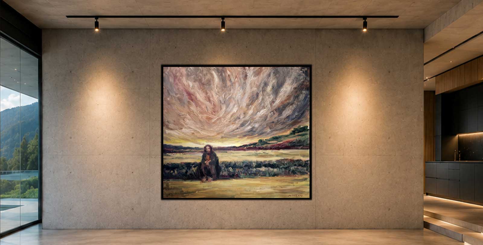 SOLEDAD- oil on aluminium | 200×200 cm - Image 9