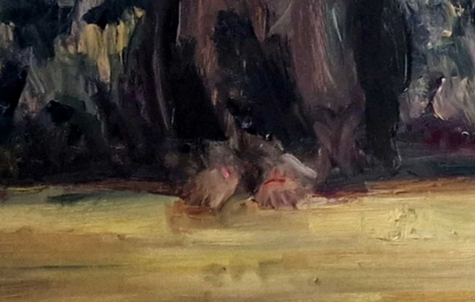 SOLEDAD- oil on aluminium | 200×200 cm - Image 5