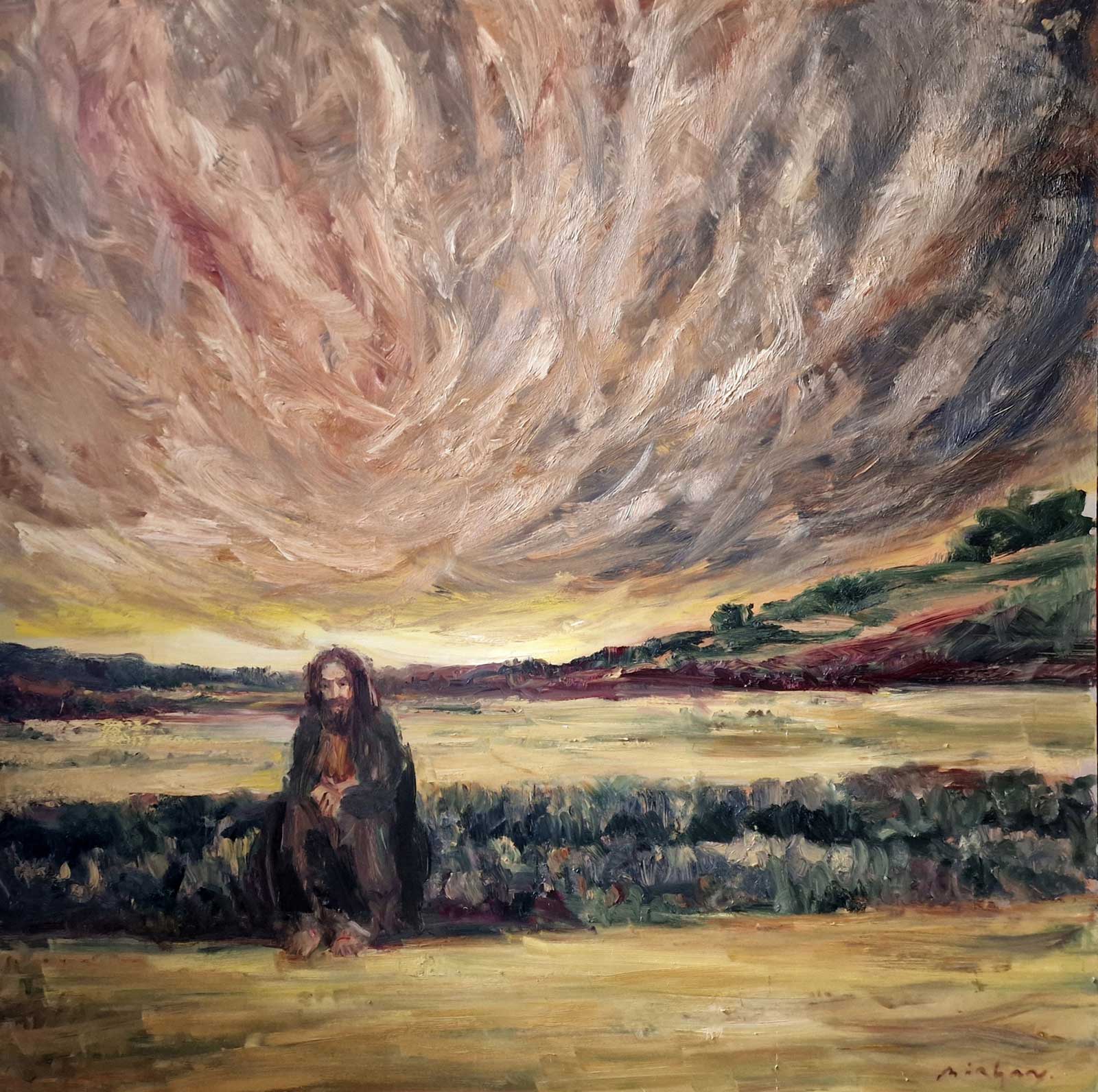 SOLEDAD- oil on aluminium | 200×200 cm