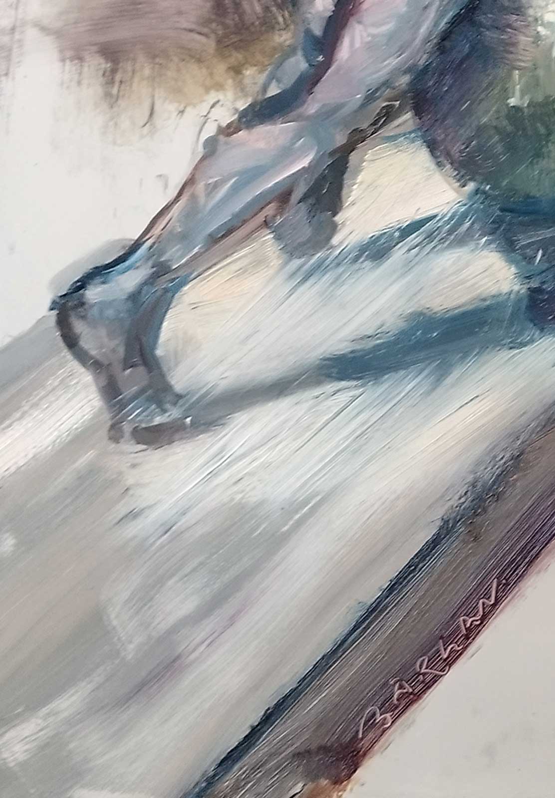 THE CROSSING - COMPOSITION - oil on aluminium | 100×150 cm - Image 6