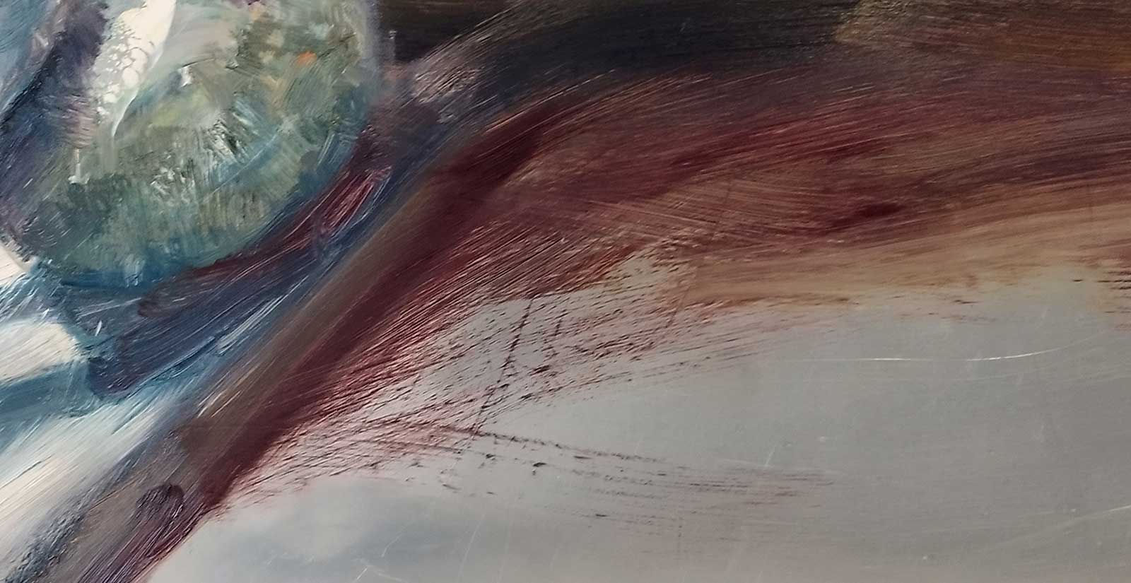 THE CROSSING - COMPOSITION - oil on aluminium | 100×150 cm - Image 5