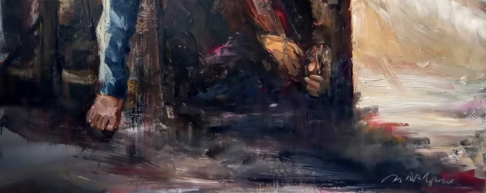 RENDEZ-VOUS - oil on aluminium | 200×200 cm - Image 3